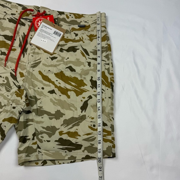 Simms Fishing M’s Seamount Board Shorts Mens Sz 36 Ghost Camo Performance B6 - Picture 9 of 9